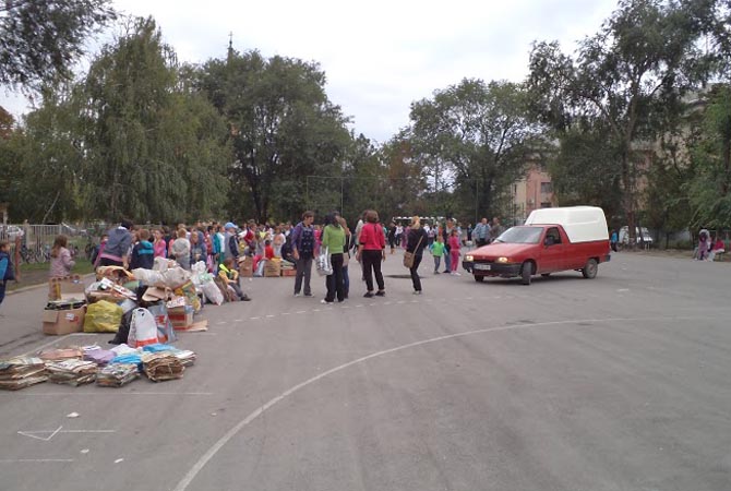 Paírgyűjtésiakció volt az iskolában a héten képek